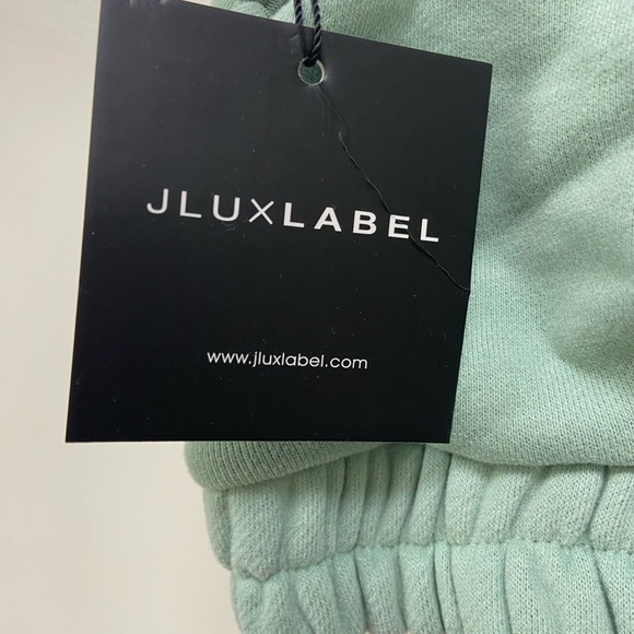Jluxelabel green crop top jersey women’s size small - Picture 2 of 4